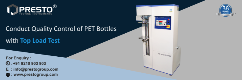 Conduct Quality Control of PET Bottles with Top Load test